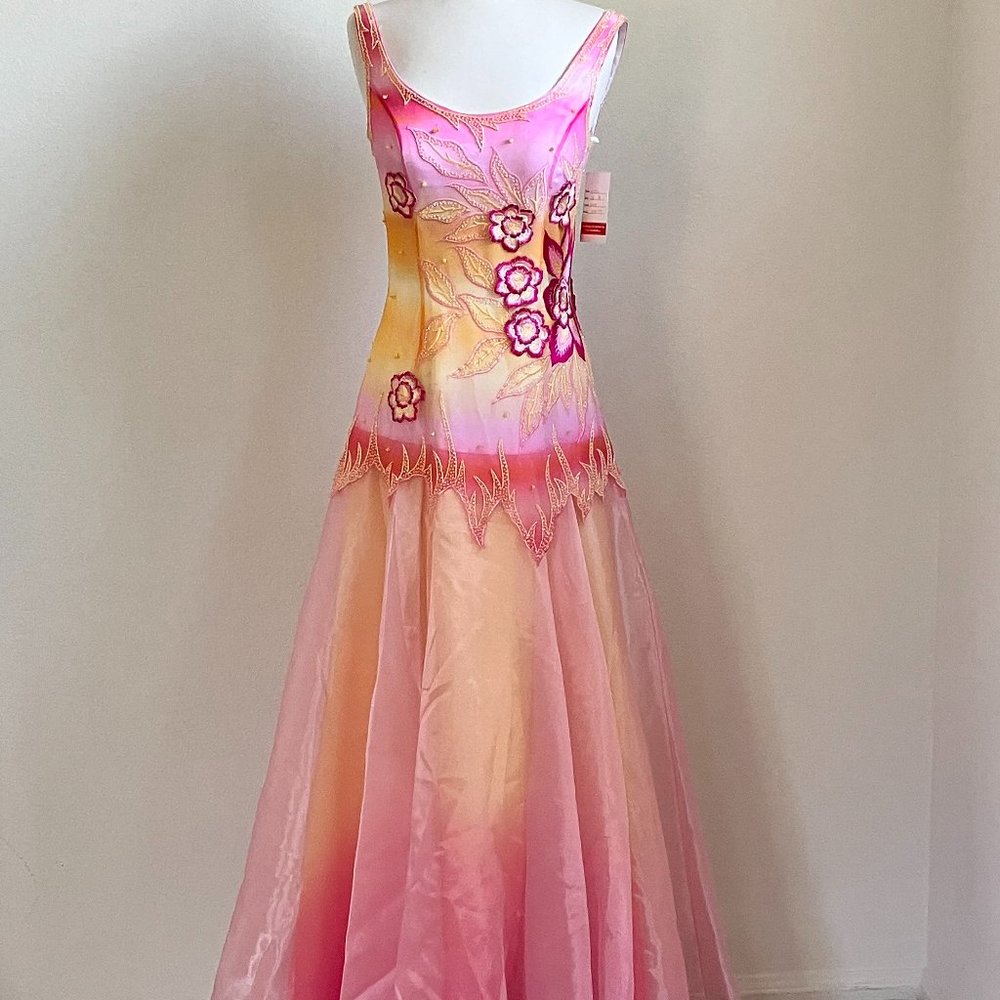 Sunset and Flowers Festival Dress